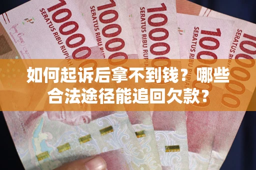 武汉如何起诉后拿不到钱？哪些合法途径能追回欠款？
