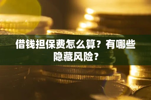 武汉借钱担保费怎么算？有哪些隐藏风险？