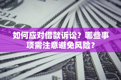 武汉如何应对借款诉讼？哪些事项需注意避免风险？