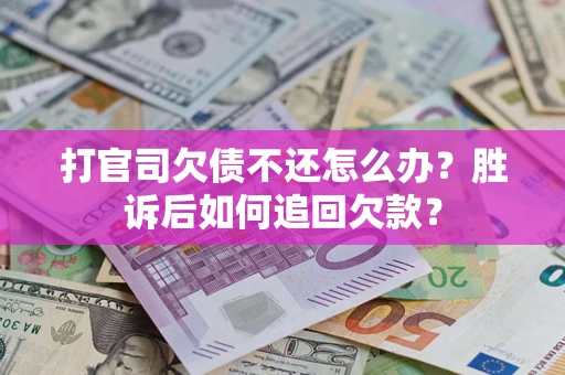 武汉打官司欠债不还怎么办？胜诉后如何追回欠款？