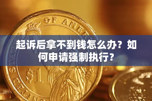 武汉起诉后拿不到钱怎么办？如何申请强制执行？