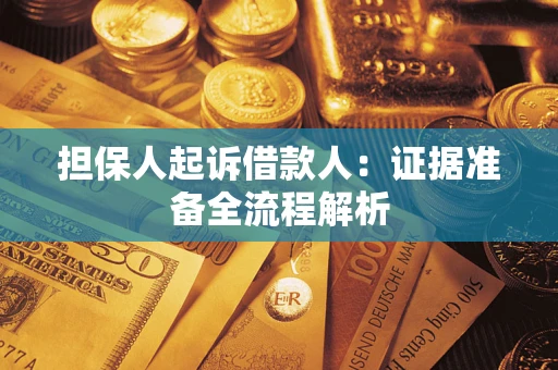 武汉担保人起诉借款人：证据准备全流程解析