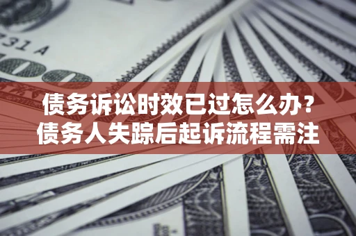 武汉债务诉讼时效已过怎么办？债务人失踪后起诉流程需注意什么？