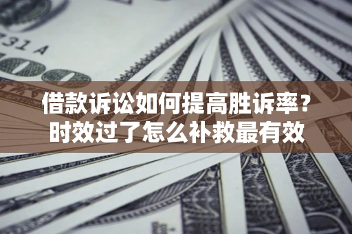 武汉借款诉讼如何提高胜诉率？时效过了怎么补救最有效