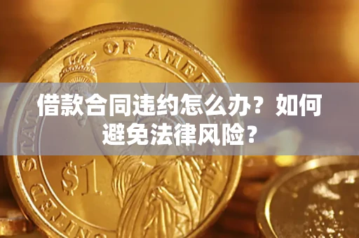 武汉借款合同违约怎么办？如何避免法律风险？