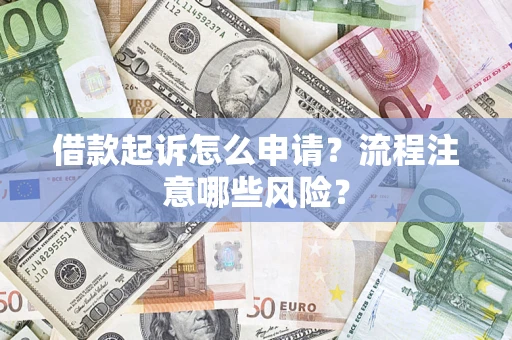 武汉借款起诉怎么申请？流程注意哪些风险？